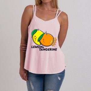 Lemon And Tangerine Bullet Train Women's Strappy Tank