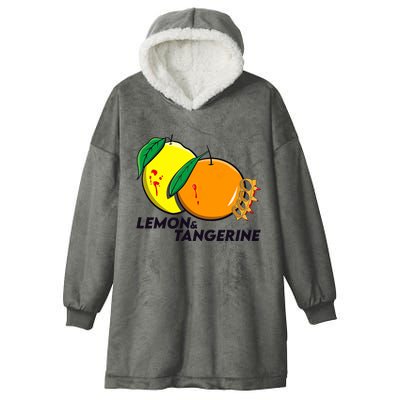 Lemon And Tangerine Bullet Train Hooded Wearable Blanket