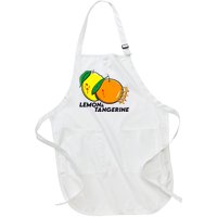 Lemon And Tangerine Bullet Train Full-Length Apron With Pockets