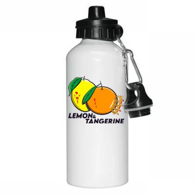 Lemon And Tangerine Bullet Train Aluminum Water Bottle 