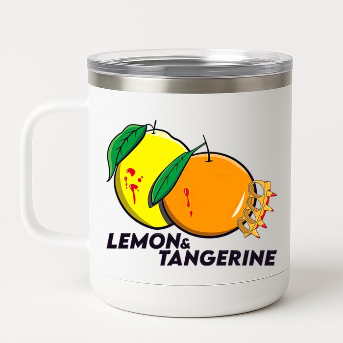 Lemon And Tangerine Bullet Train 12 oz Stainless Steel Tumbler Cup