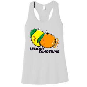 Lemon And Tangerine Bullet Train Women's Racerback Tank