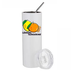 Lemon And Tangerine Bullet Train Stainless Steel Tumbler