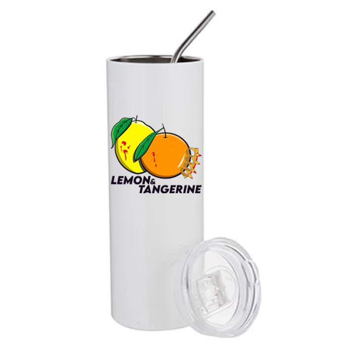 Lemon And Tangerine Bullet Train Stainless Steel Tumbler