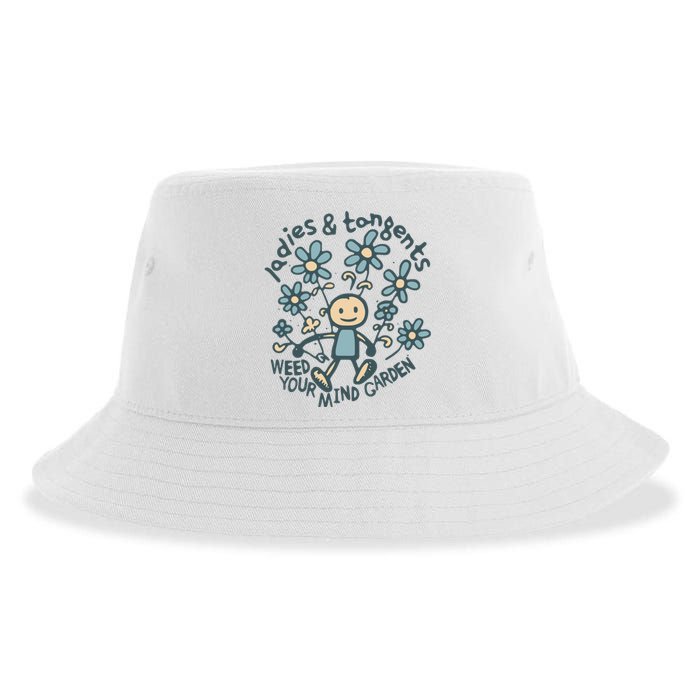 Ladies And Tangents Weed Your Mind Garden Sustainable Bucket Hat