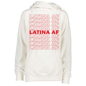 Latina Af Spanish Pride Womens Funnel Neck Pullover Hood