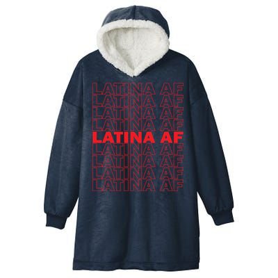 Latina Af Spanish Pride Hooded Wearable Blanket