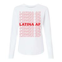 Latina Af Spanish Pride Womens Cotton Relaxed Long Sleeve T-Shirt