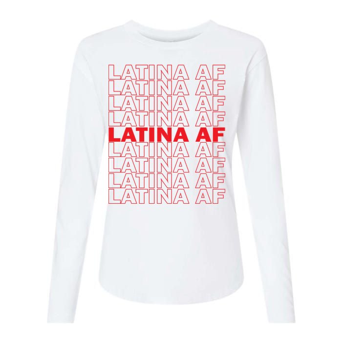 Latina Af Spanish Pride Womens Cotton Relaxed Long Sleeve T-Shirt