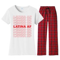 Latina Af Spanish Pride Women's Flannel Pajama Set