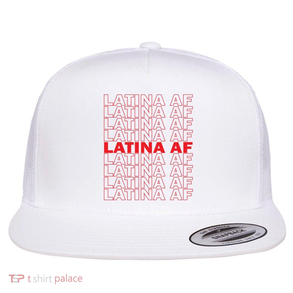 Latina Af Spanish Pride Flat Bill Trucker Hat