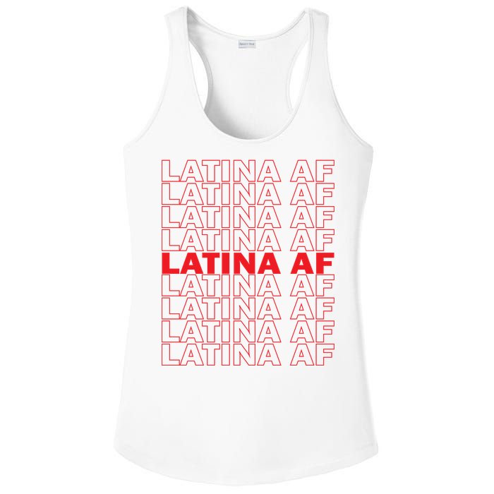 Latina Af Spanish Pride Ladies PosiCharge Competitor Racerback Tank