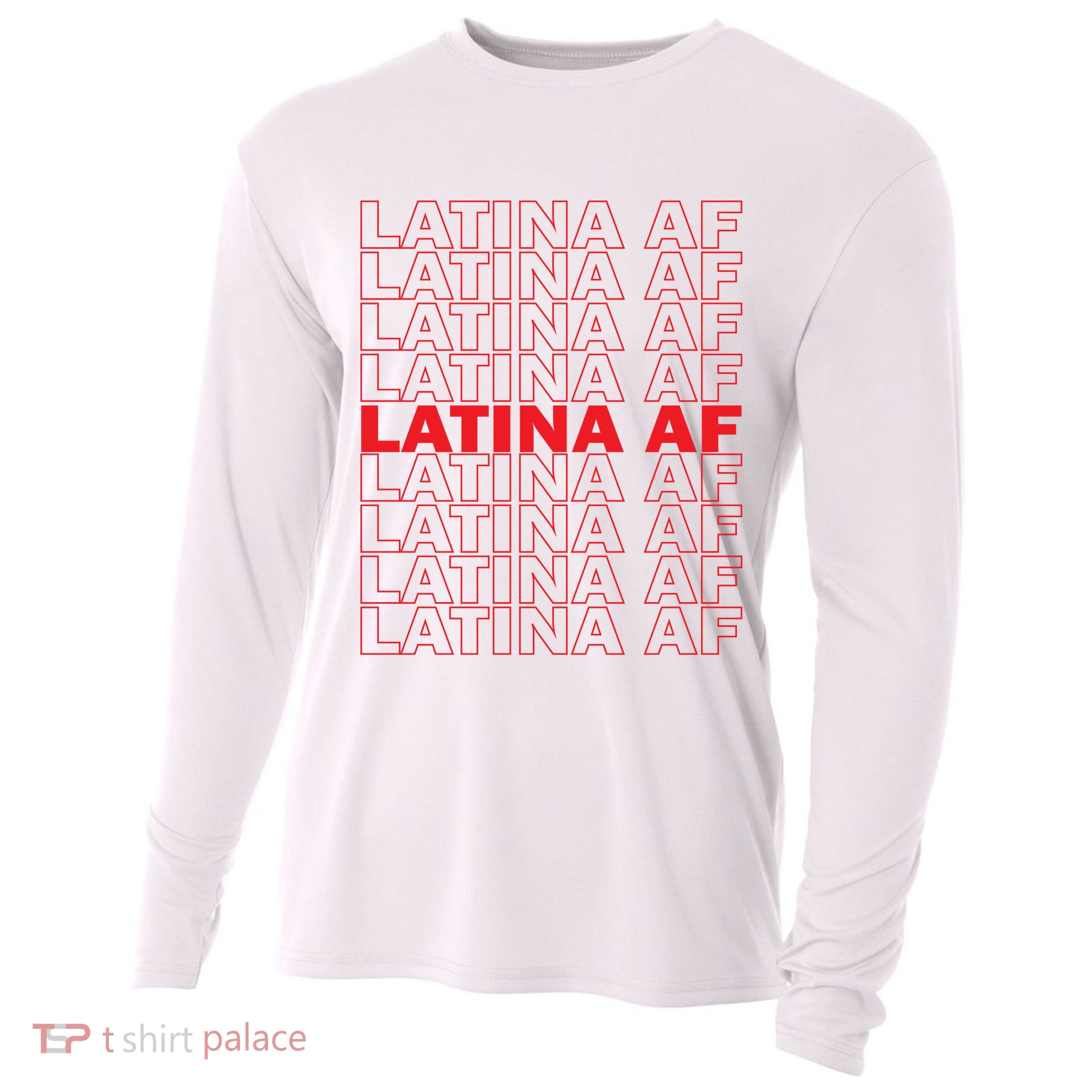 Latina Af Spanish Pride Cooling Performance Long Sleeve Crew