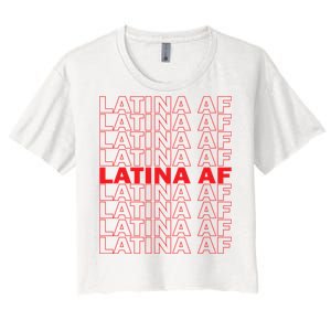 Latina Af Spanish Pride Women's Crop Top Tee