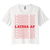 Latina Af Spanish Pride Women's Crop Top Tee