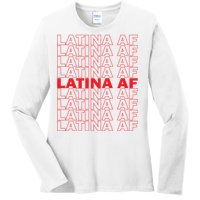 Latina Af Spanish Pride Ladies Long Sleeve Shirt