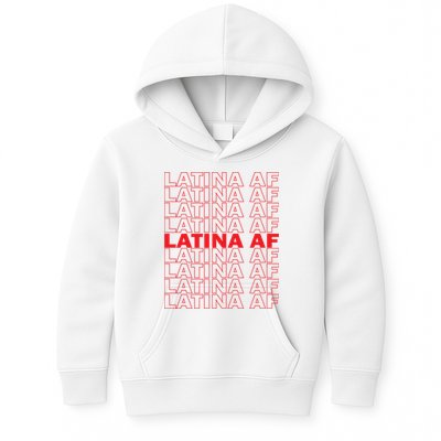 Latina Af Spanish Pride Kids Hoodie