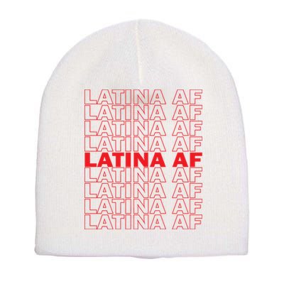 Latina Af Spanish Pride Short Acrylic Beanie