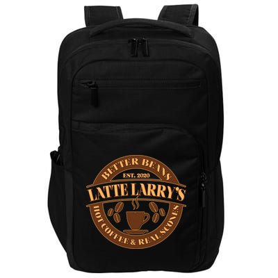 Latte Larry's Better Beans Hot Coffee & Real Scones Emblem Impact Tech Backpack