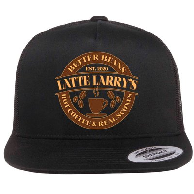 Latte Larry's Better Beans Hot Coffee & Real Scones Emblem Flatbill Hat