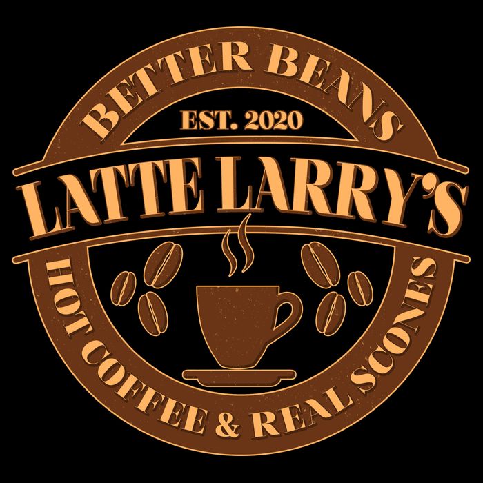 Latte Larry's Better Beans Hot Coffee & Real Scones Emblem 16 in Basic Backpack