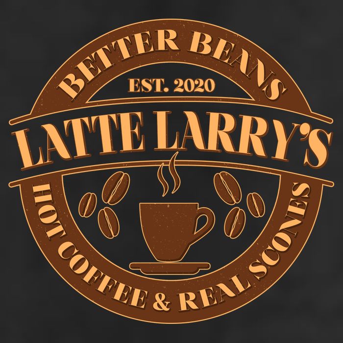 Latte Larry's Better Beans Hot Coffee & Real Scones Emblem 25L Jumbo Tote
