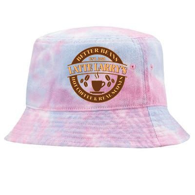 Latte Larry's Better Beans Hot Coffee & Real Scones Emblem Tie-Dyed Bucket Hat