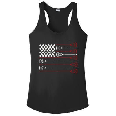 Lacrosse American USA Flag Ladies PosiCharge Competitor Racerback Tank