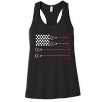 Lacrosse American USA Flag Women's Racerback Tank