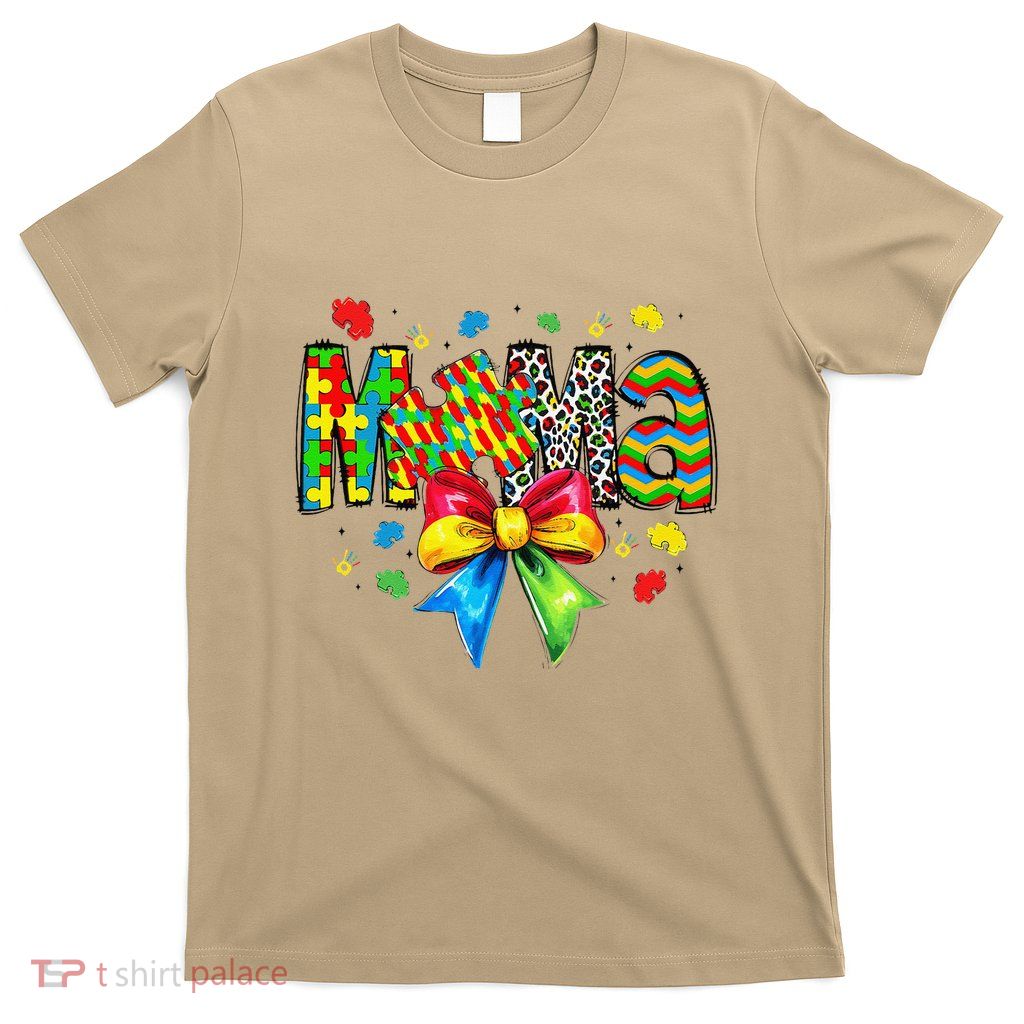 Love Accept Understand Autism Awareness Autism Mama Puzzle T-Shirt