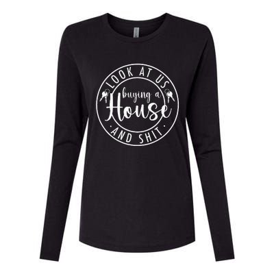 Look At Us Buying A House Proud First Time Homeowner Couple Womens Cotton Relaxed Long Sleeve T-Shirt