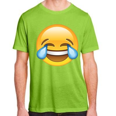 Laughing out Loud Emoticon Emoji Smiley Crying Adult ChromaSoft Performance T-Shirt