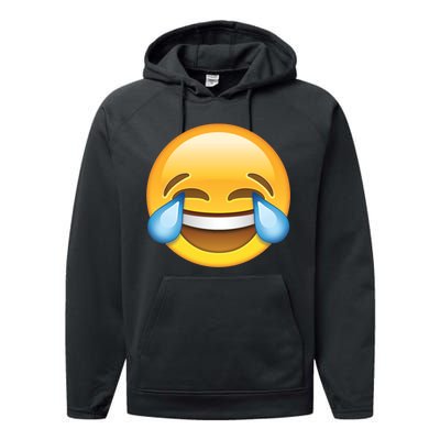 Laughing out Loud Emoticon Emoji Smiley Crying Performance Fleece Hoodie