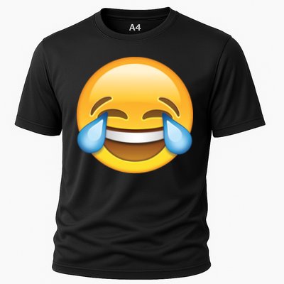 Laughing out Loud Emoticon Emoji Smiley Crying Performance Shirt
