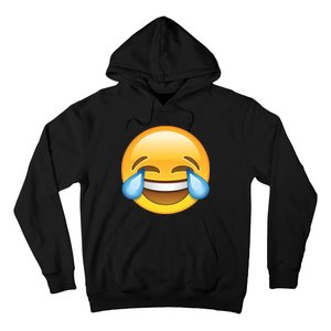 Laughing out Loud Emoticon Emoji Smiley Crying Hoodie