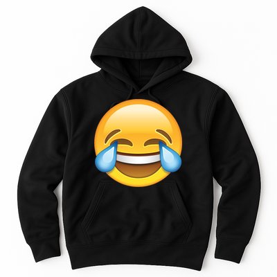 Laughing out Loud Emoticon Emoji Smiley Crying Hoodie