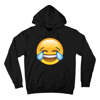 Laughing out Loud Emoticon Emoji Smiley Crying Hoodie