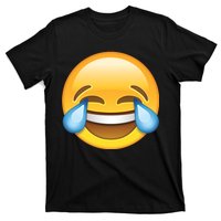 Laughing out Loud Emoticon Emoji Smiley Crying T-Shirt