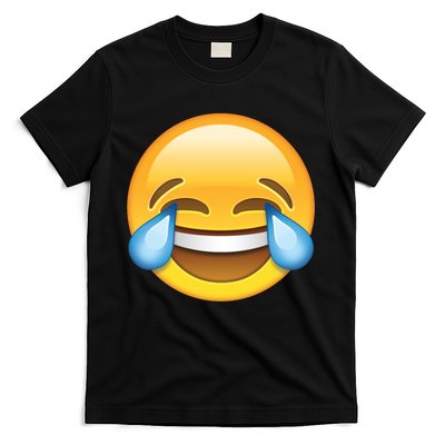 Laughing out Loud Emoticon Emoji Smiley Crying T-Shirt