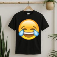 Laughing out Loud Emoticon Emoji Smiley Crying T-Shirt