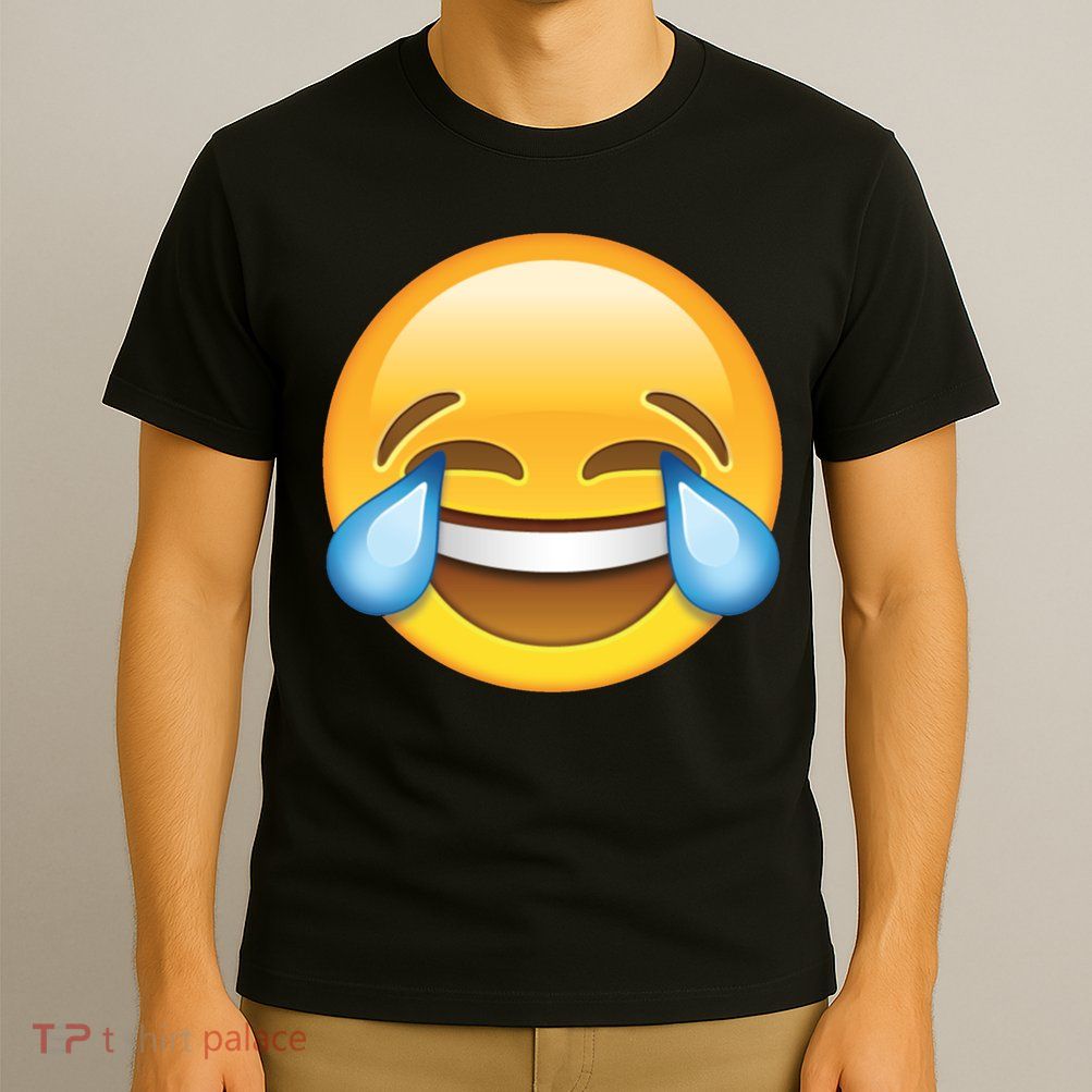 Laughing out Loud Emoticon Emoji Smiley Crying T-Shirt