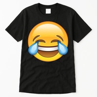 Laughing out Loud Emoticon Emoji Smiley Crying Tall T-Shirt