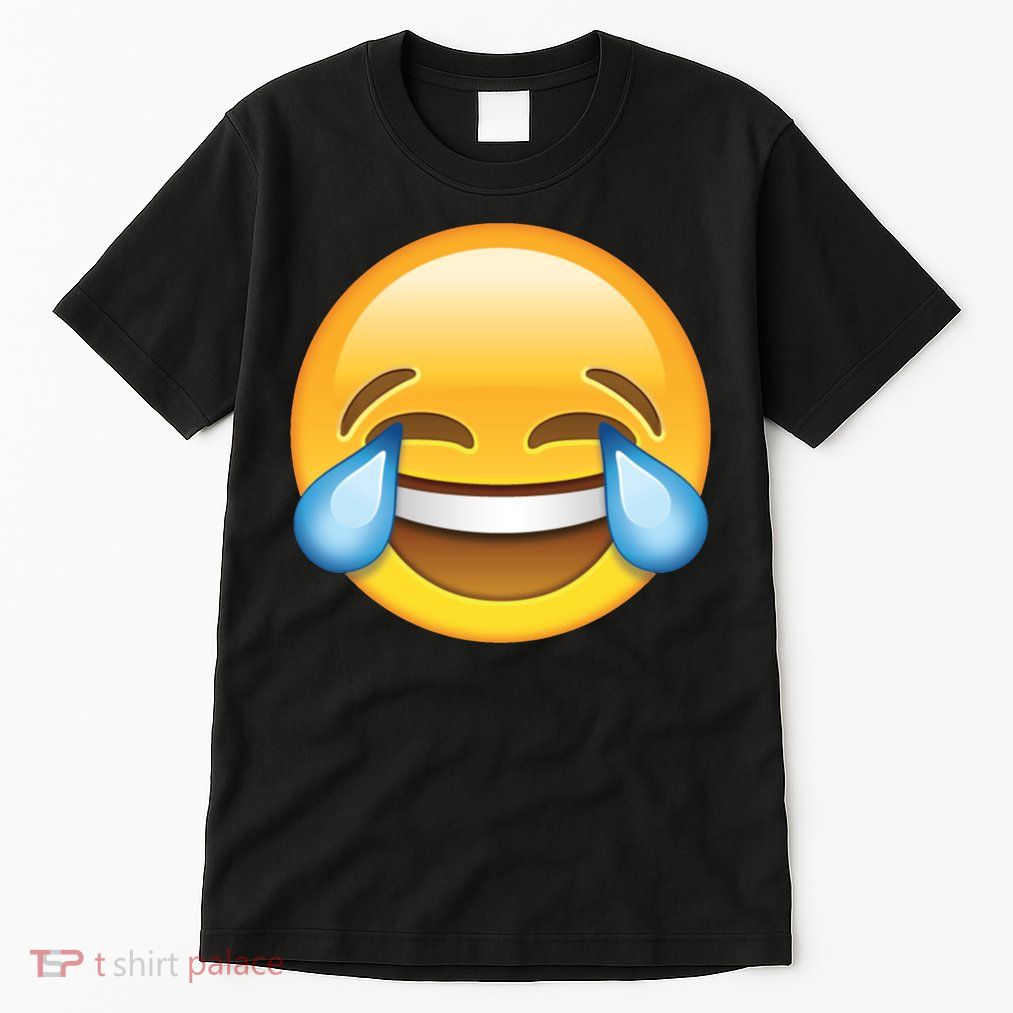Laughing out Loud Emoticon Emoji Smiley Crying Tall T-Shirt