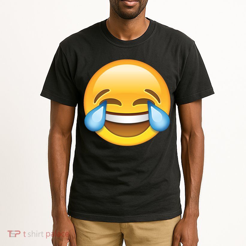 Laughing out Loud Emoticon Emoji Smiley Crying Tall T-Shirt