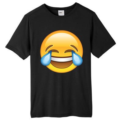 Laughing out Loud Emoticon Emoji Smiley Crying Tall Fusion ChromaSoft Performance T-Shirt