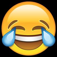 Laughing out Loud Emoticon Emoji Smiley Crying Drawstring Bag