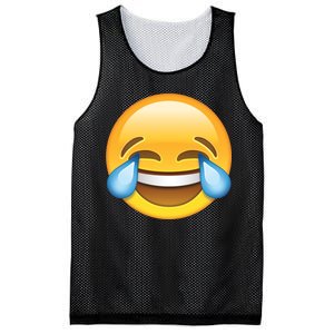 Laughing out Loud Emoticon Emoji Smiley Crying Mesh Reversible Basketball Jersey Tank