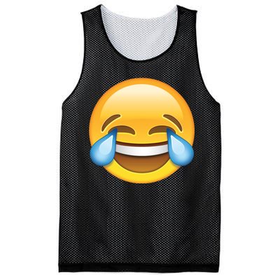 Laughing out Loud Emoticon Emoji Smiley Crying Mesh Reversible Basketball Jersey Tank