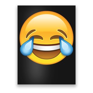 Laughing out Loud Emoticon Emoji Smiley Crying Poster