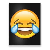 Laughing out Loud Emoticon Emoji Smiley Crying Poster
